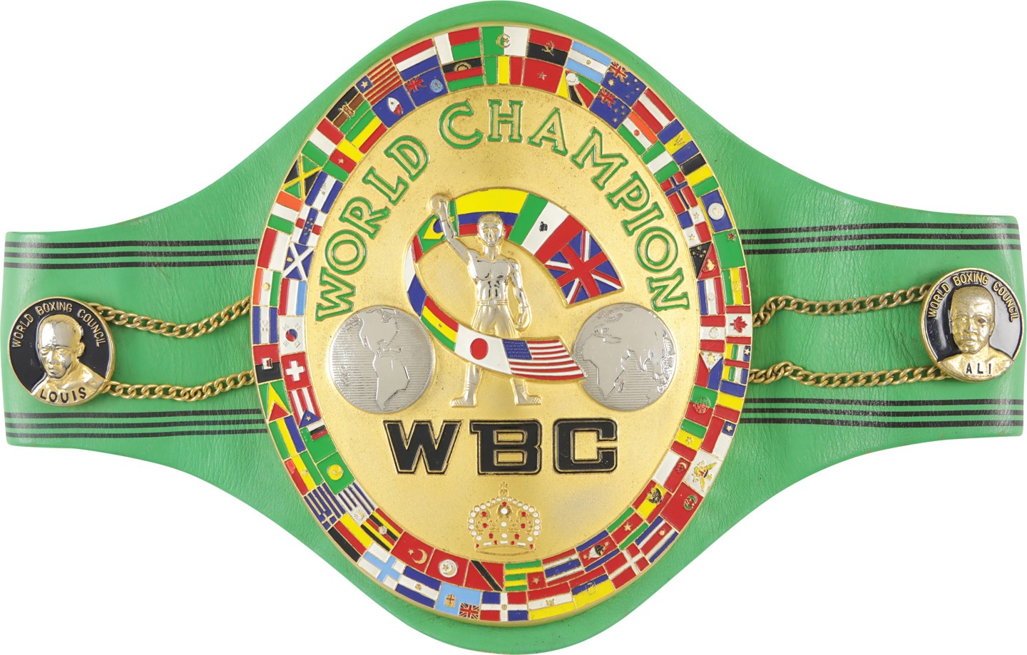 - 1989 Julio Caesar Chavez WBC Light Welterweight Championship Title Belt (Chavez LOA & JSA)