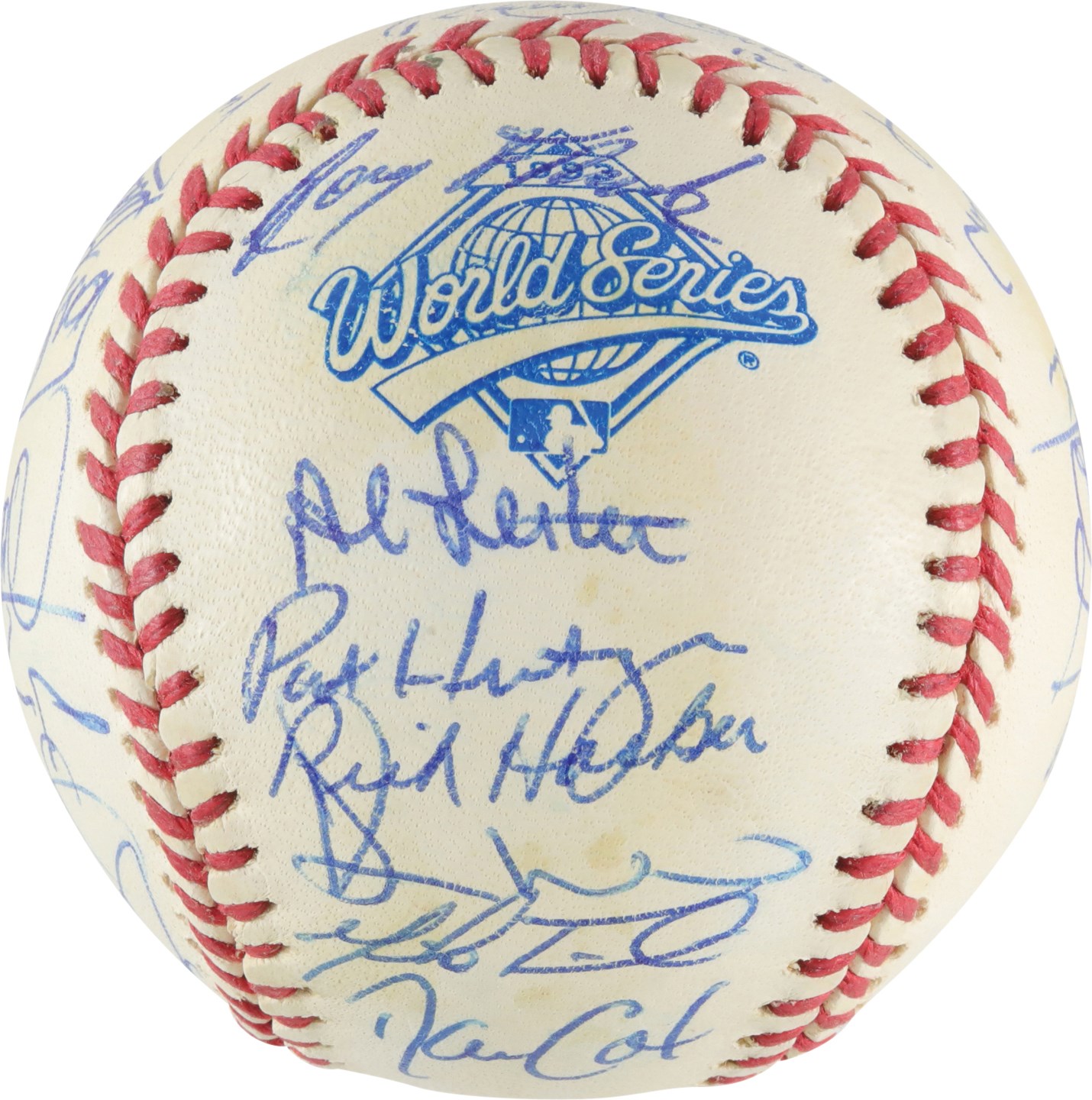 - 1993 World Champion Toronto Blue Jays Team-Signed Baseball (35 Autos)