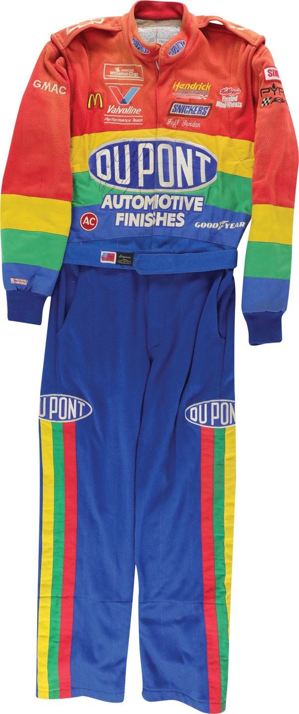 Olympics and All Sports - 1994 Jeff Gordon Photo-Matched Hooters 500 Signed Race Worn Fire Suit (Photo-Matched)