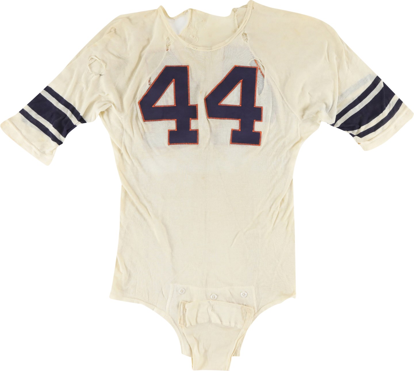 - 10/1/60 Ernie Davis Photo-Matched Syracuse University Game Worn Jersey vs. Kansas (Resolution Photomatching LOA)