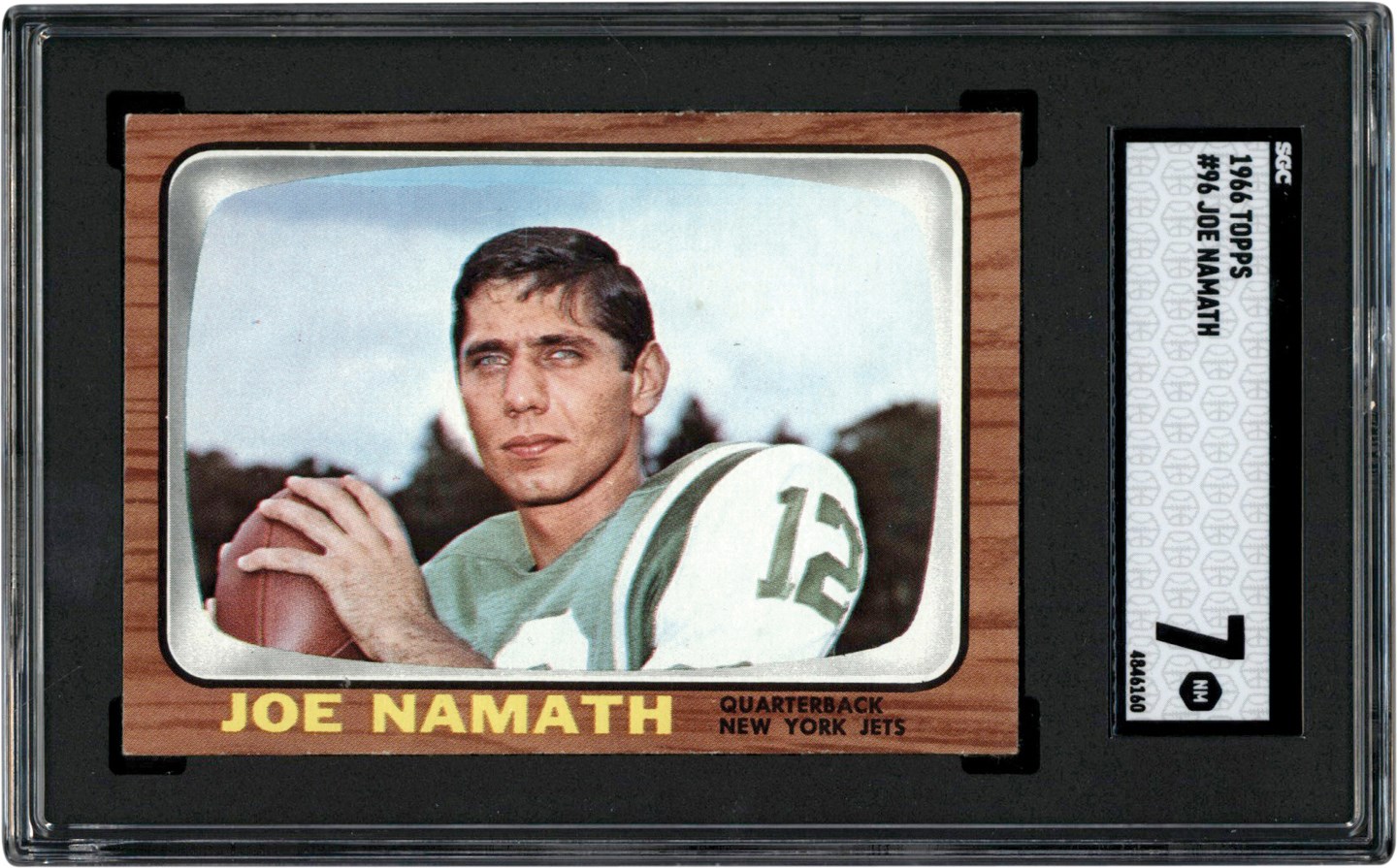 - 1966 Topps Football #96 Joe Namath SGC NM 7