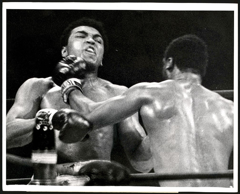 Vintage Sports Photographs - 1971 Muhammad Ali vs. Joe Frazier Fight of the Century Photograph (PSA Type I)