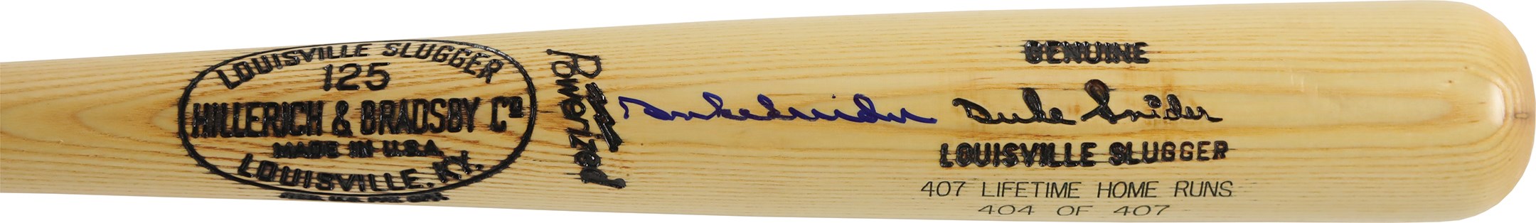 Baseball Autographs - Duke Snider Signed Limited Edition Bat