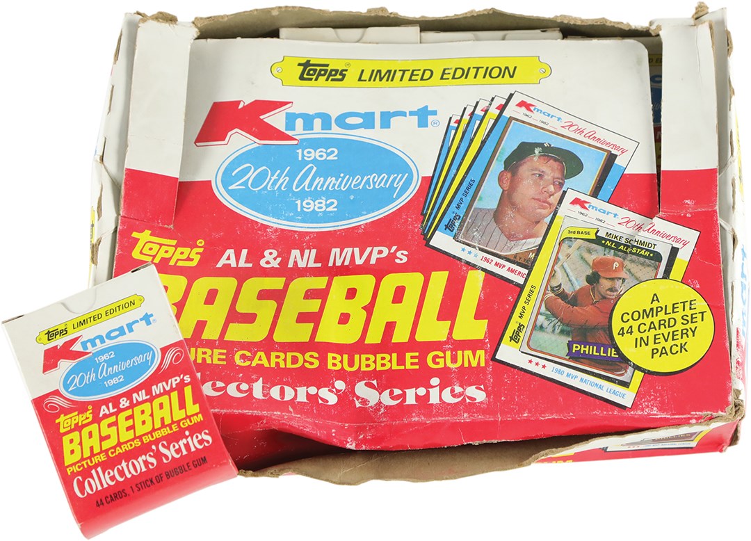 - 1982 Topps K-Mart Limited Edition Partial Display Box w/16 Sets