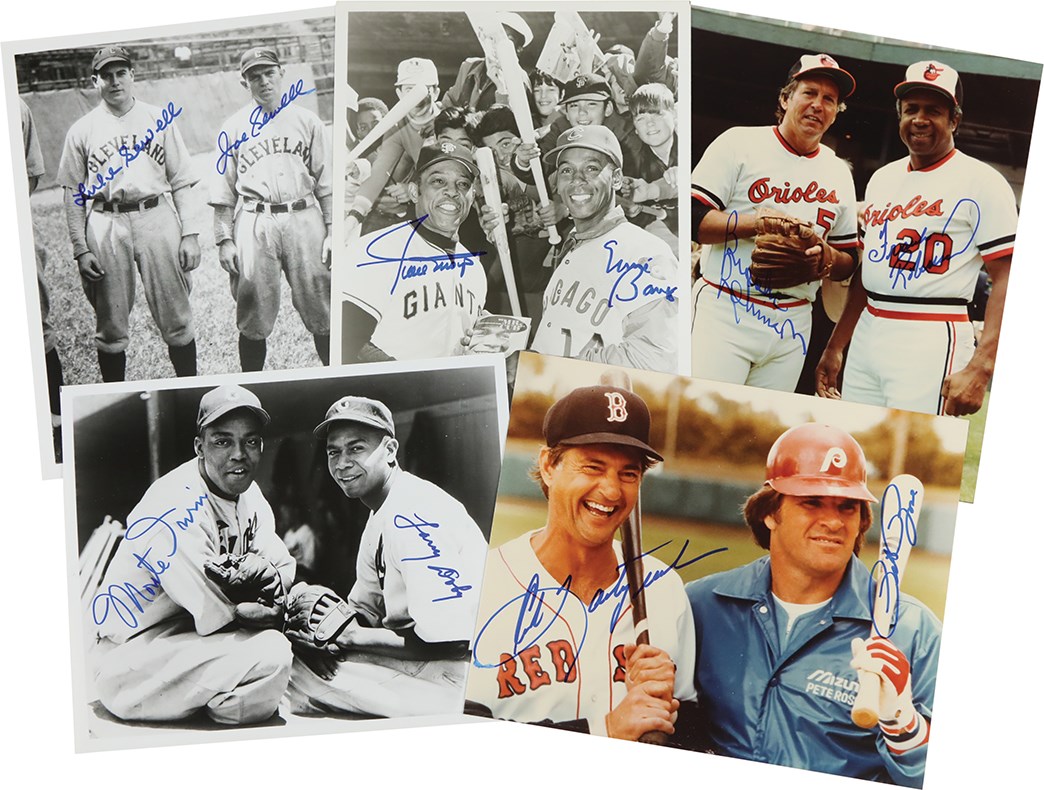 - Collection of Group Signed Baseball 8x10 Photos (11)