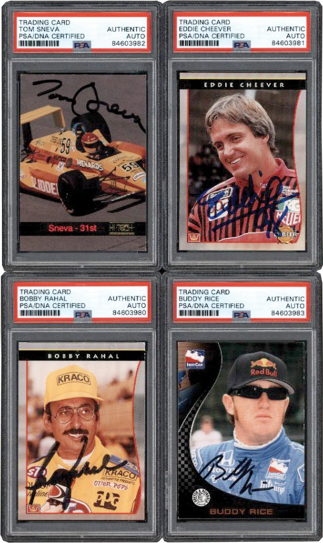 - ndianapolis 500 Champions Signed Racing Card Collection (PSA)