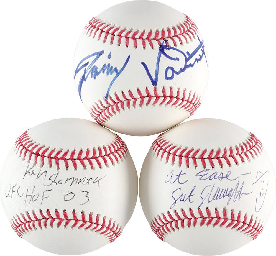 Olympics and All Sports - Professional Wrestling & UFC Single-Signed Baseball Collection (PSA)