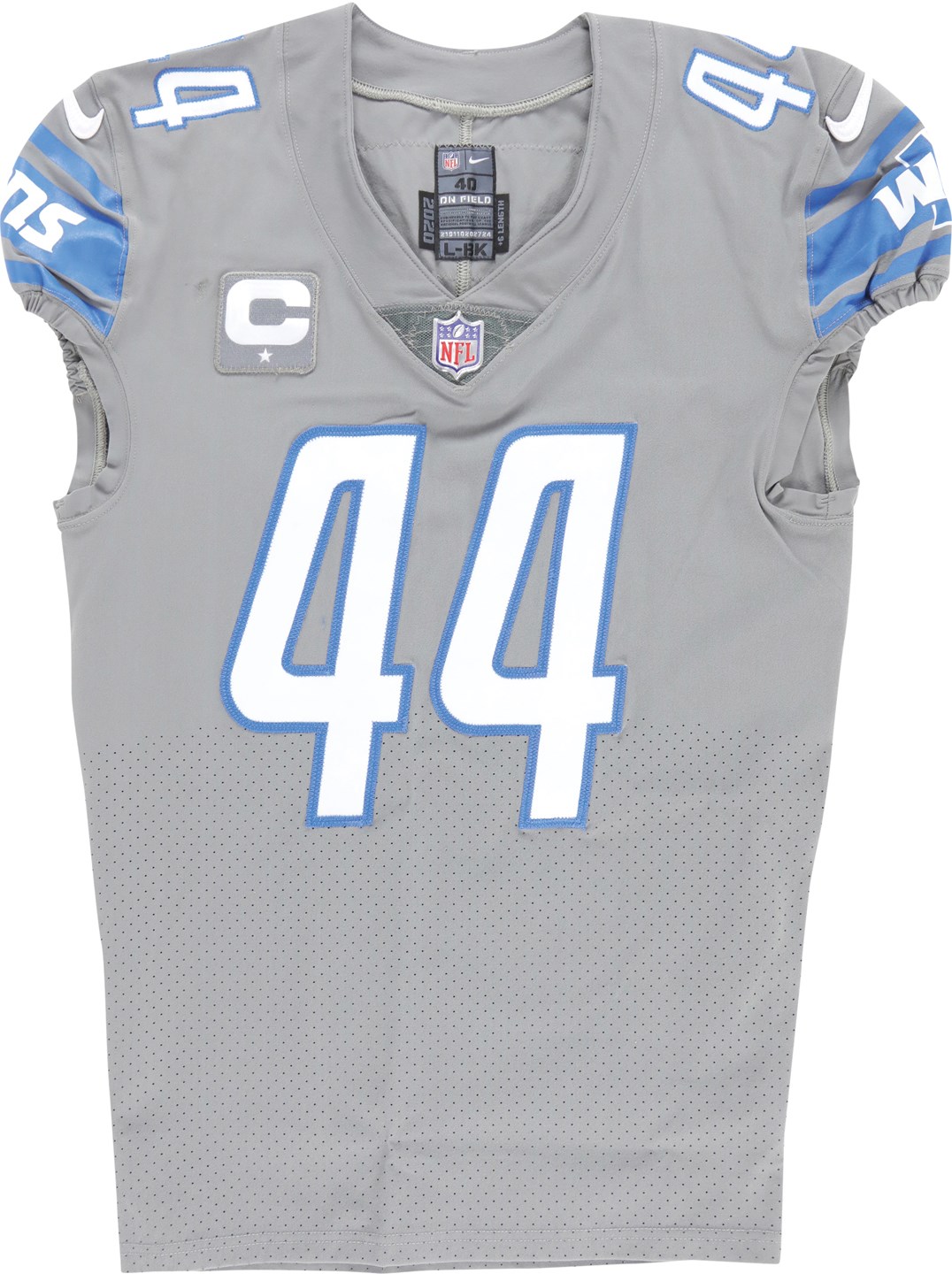Football - 9/26/21 Jalen Reeves-Maybin Detroit Lions "Color Rush" Game Worn Jersey (Photo-Matched)