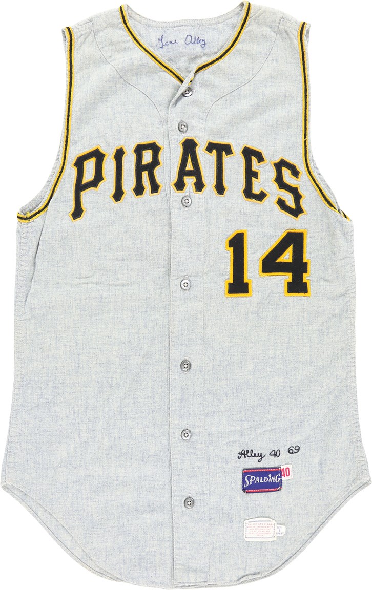 - 1969 Gene Alley Pittsburgh Pirates Game Worn Jersey