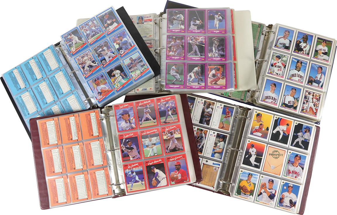 - 988-1991 Upper Deck, Bowman, Donruss, & Score Baseball Complete Set Collection (5)