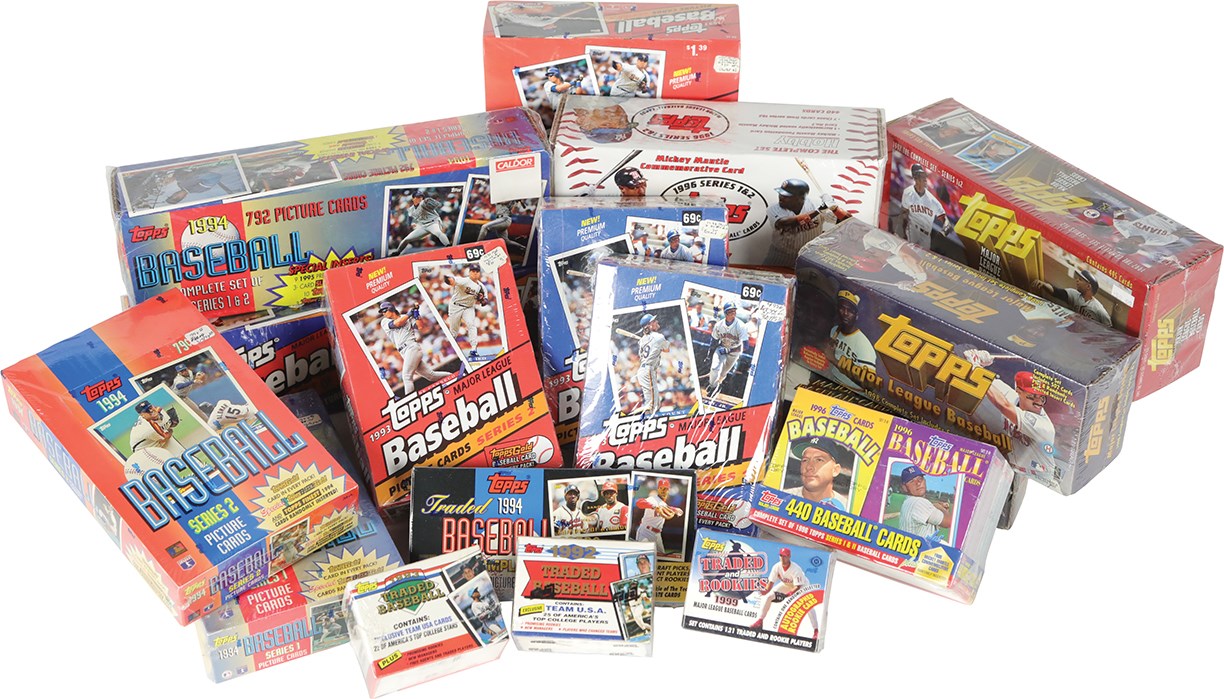 - 989-1999 Topps Baseball Collection w/Wax Boxes & Factory Sets (35)