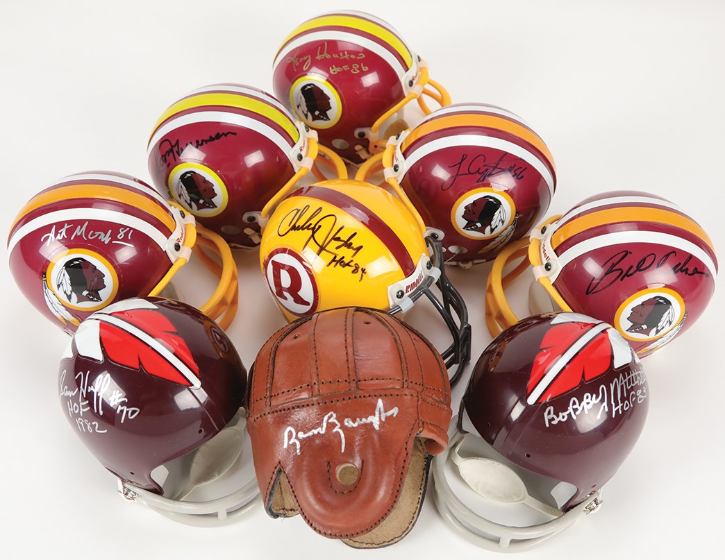 - Washington Redskins Signed Mini Helmet Collection (9)