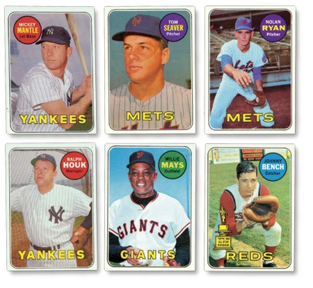 Baseball and Trading Cards - 1969 Topps Baseball Set (EX-MT+ to NRMT)