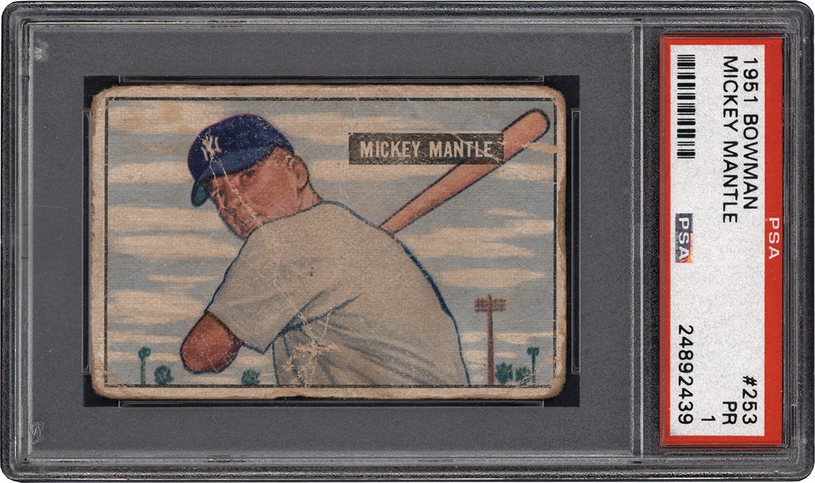 Mickey Mantle Topps & Bowman Rookie Cards