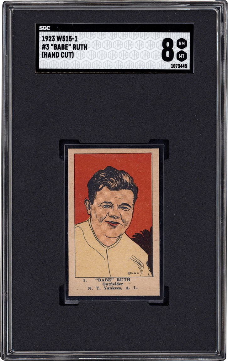 23 W515-1 #3 Babe Ruth SGC NM-MT 8 (Pop 1 of 1 - Highest Graded)