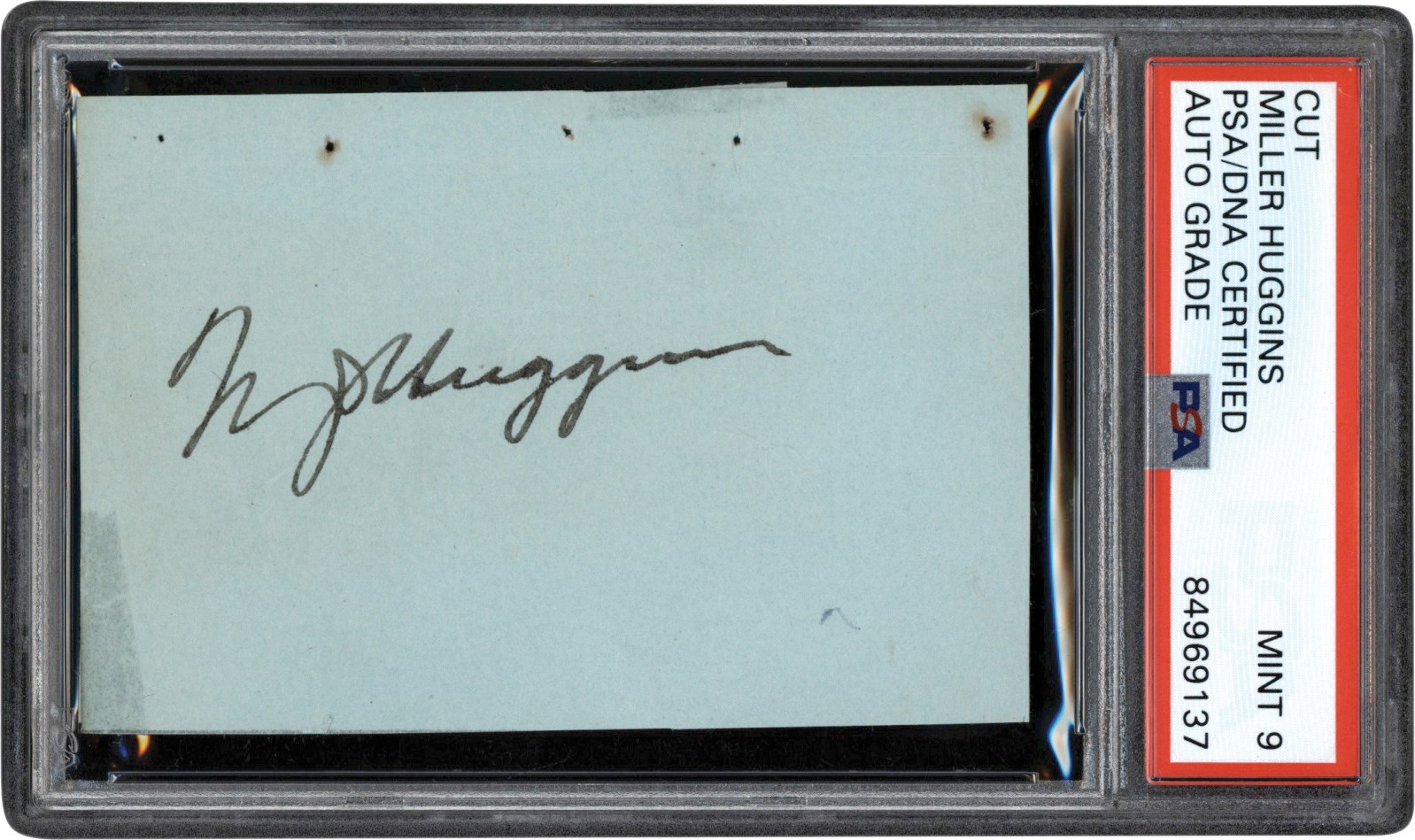 Baseball Autographs - Miller Huggins Autograph (PSA MINT 9)
