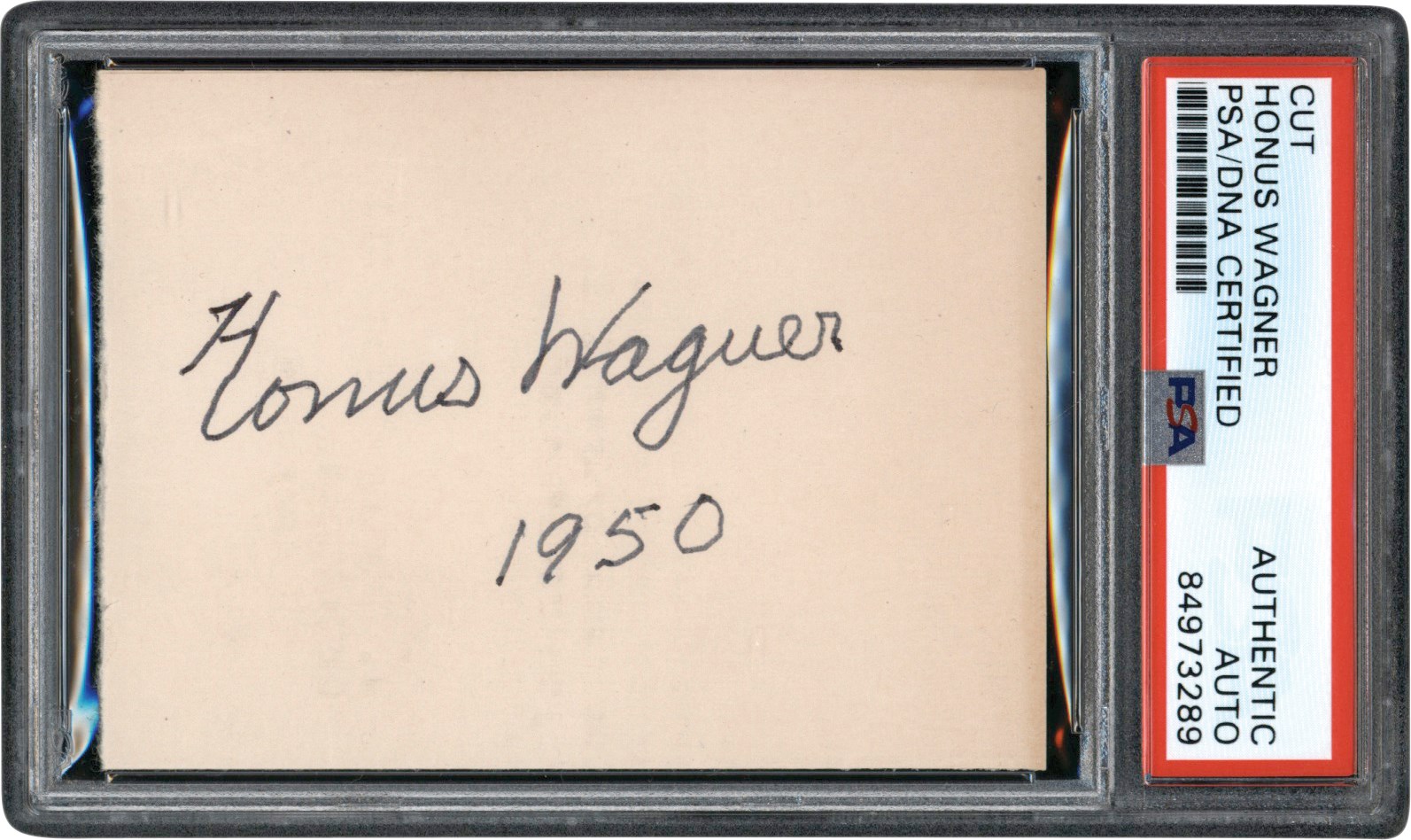 Baseball Autographs - Gorgeous 1950 Honus Wagner Autograph (PSA)