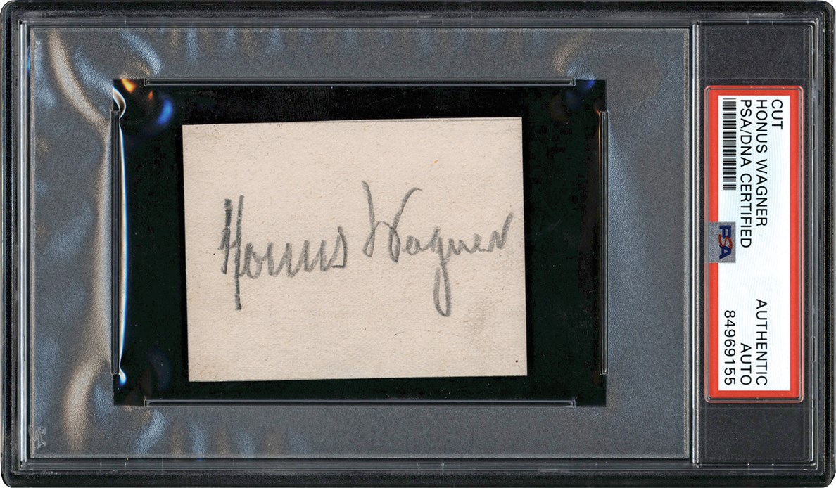 Baseball Autographs - nus Wagner Autograph (PSA)