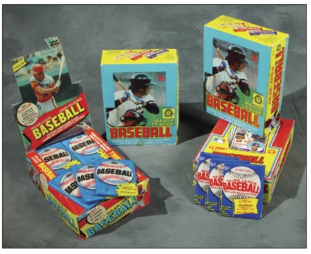 Unopened Wax Packs Boxes and Cases - 1979-1985 OPC Baseball Wax Box Collection