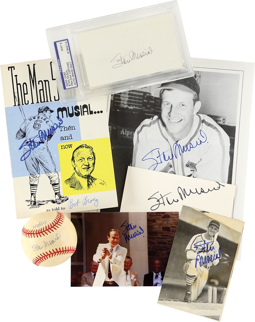 Baseball Autographs - Stan Musial Autograph Collection (7)
