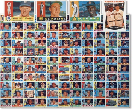 Baseball and Trading Cards - 1960 Topps Baseball Uncut Sheet