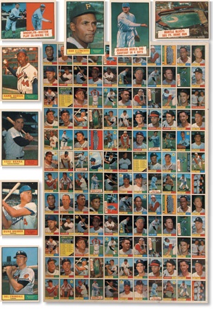 Baseball and Trading Cards - 1961 Topps Baseball Uncut Sheet