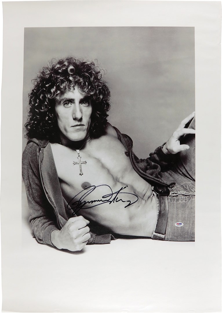 - Roger Daltrey "The Who" Signed Oversized Photo on Canvas (PSA)