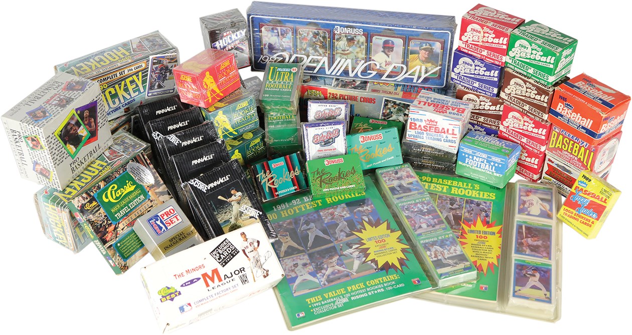 - 1980s-1990s Multi-Sport Unopened Factory Set & Wax Box Collection (160+)