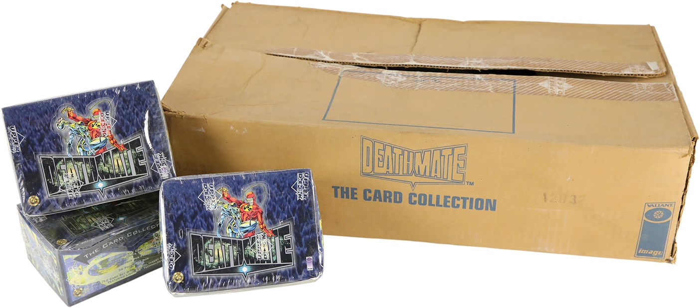 - 1993 Upper Deck Deathmate Unopened Wax Box Collection (13) Valiant Comics