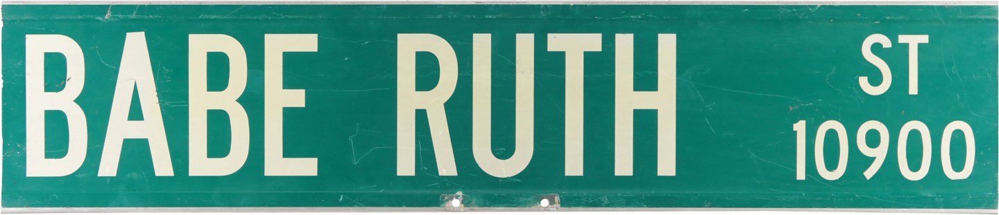 - Babe Ruth St. Double-Sided Street Sign