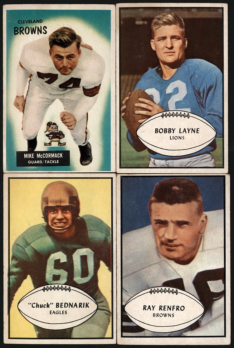 - 952-1955 Bowman Football Collection w/HOFers (34)