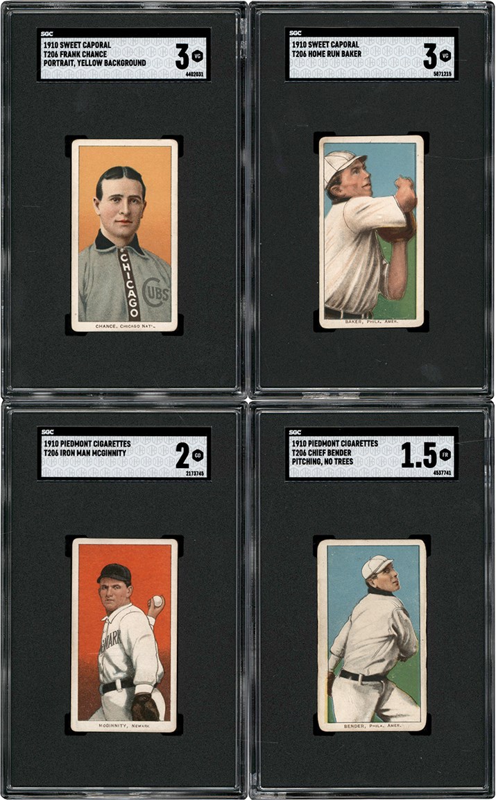 - 909-1911 T206 Collection w/SGC Hall of Famers (24)