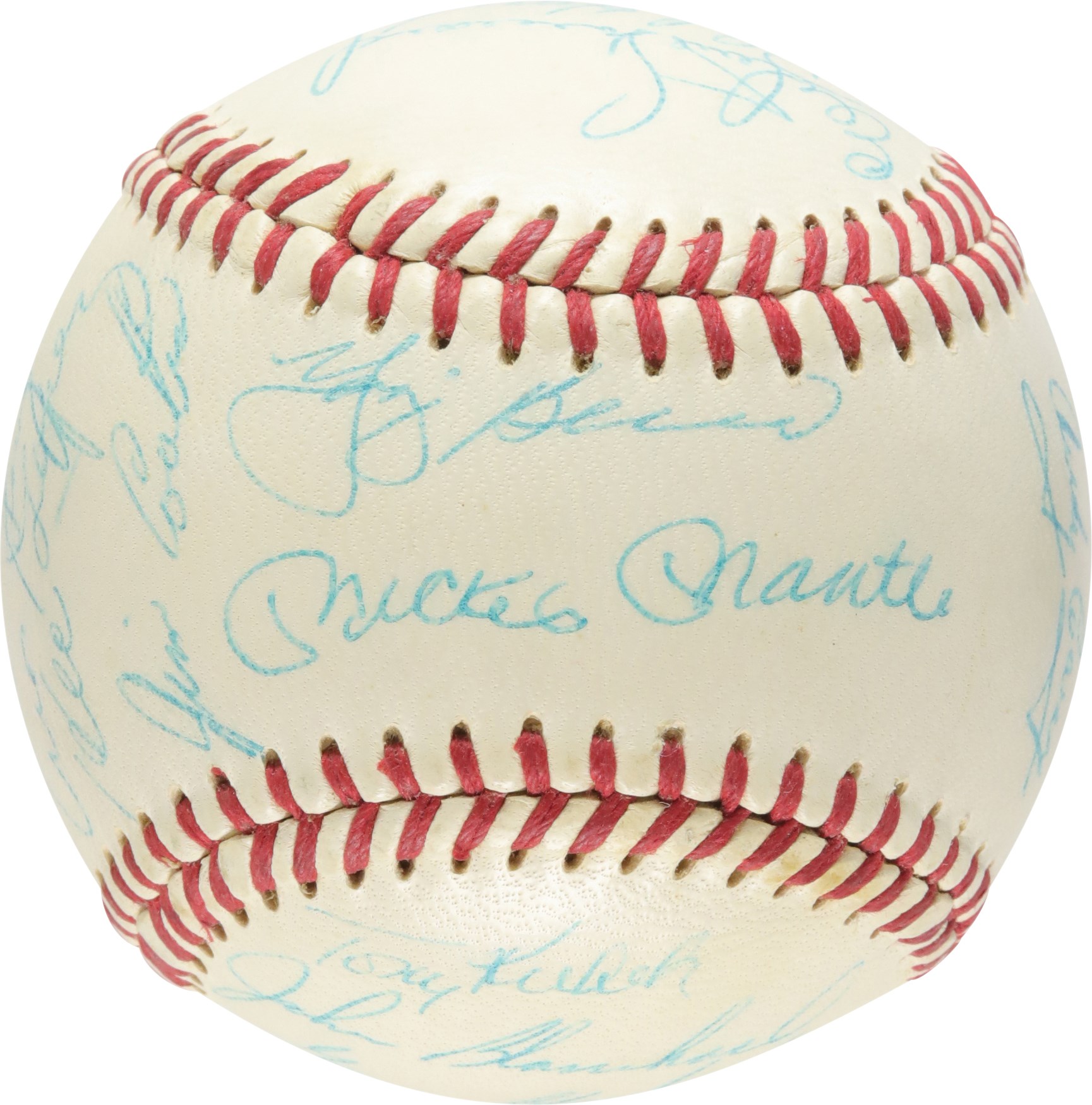- 1959 New York Yankees Team-Signed Baseball (PSA MINT 9 Overall)