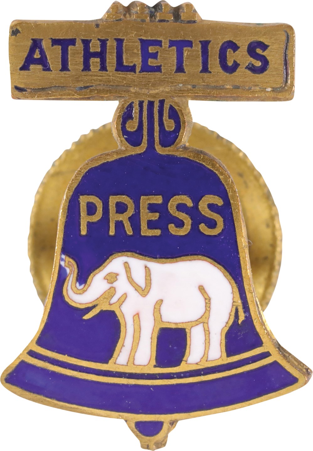 - High Grade 1931 Philadelphia Athletics World Series Press Pin