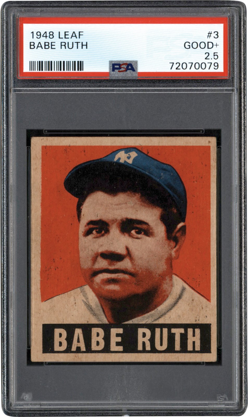 - 1948 Leaf #3 Babe Ruth PSA GD+ 2.5