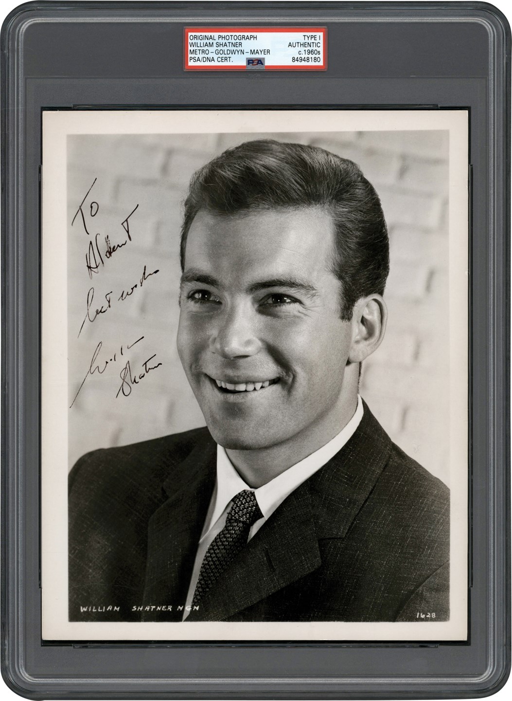 Rock And Pop Culture - Circa 1959 Early William Shatner Signed Photograph (PSA Type I)