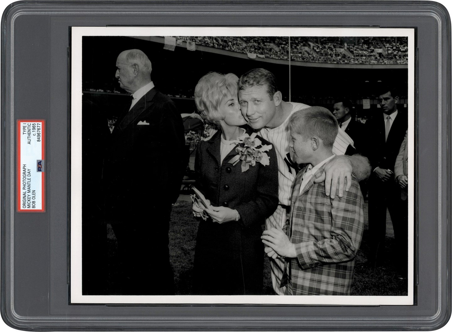 Vintage Sports Photographs - 1965 Mickey Mantle Day Photograph (PSA Type I)