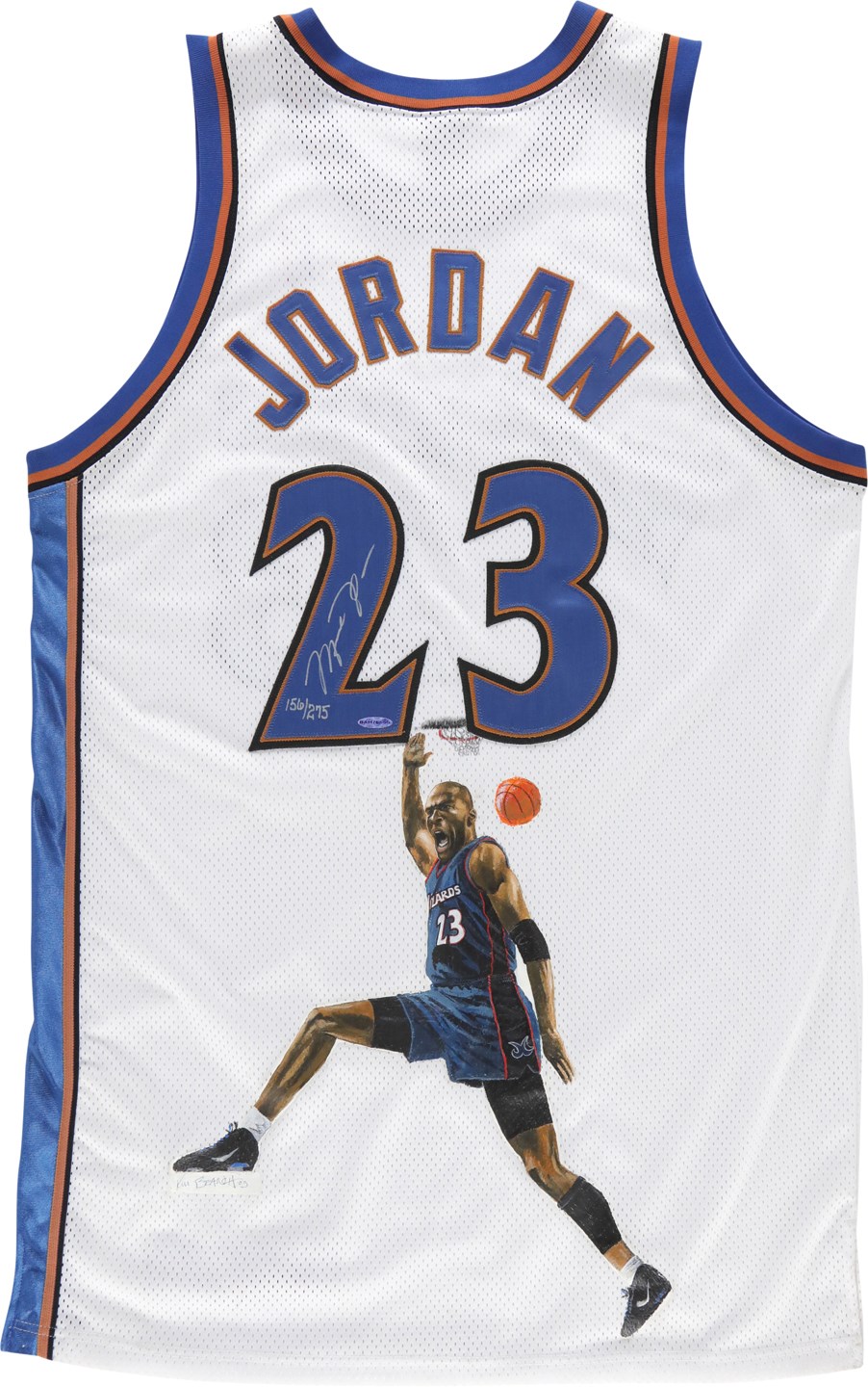 - Michael Jordan Signed Hand Painted Washington Wizards Jersey (UDA)