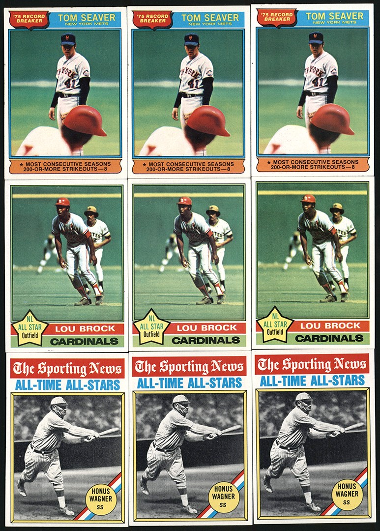 - 976 Topps Baseball Collection w/High Grade Examples (65)