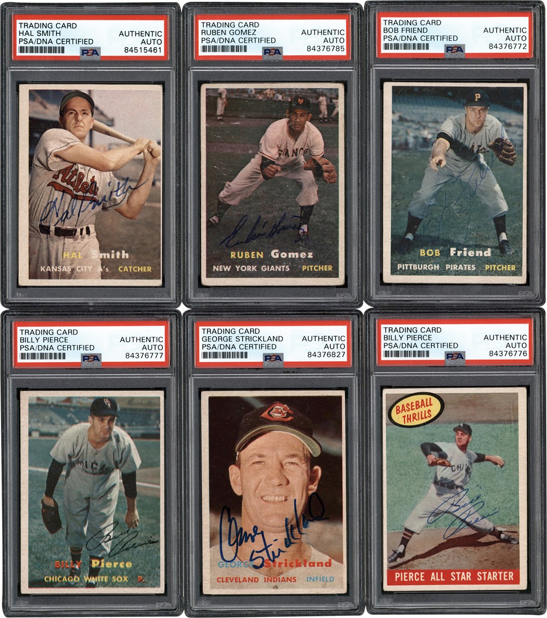 - Signed 1957-1959 Topps Baseball PSA Collection (15)