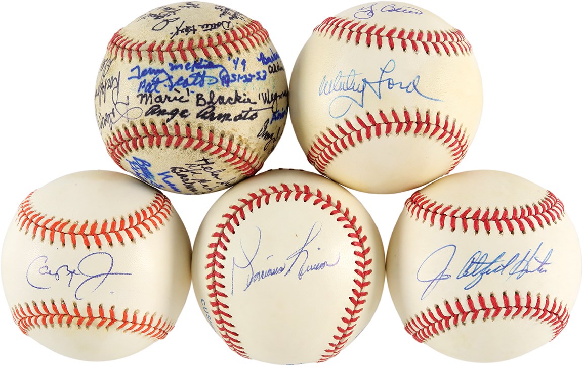 Baseball Autographs - Signed Baseball Collection (5)