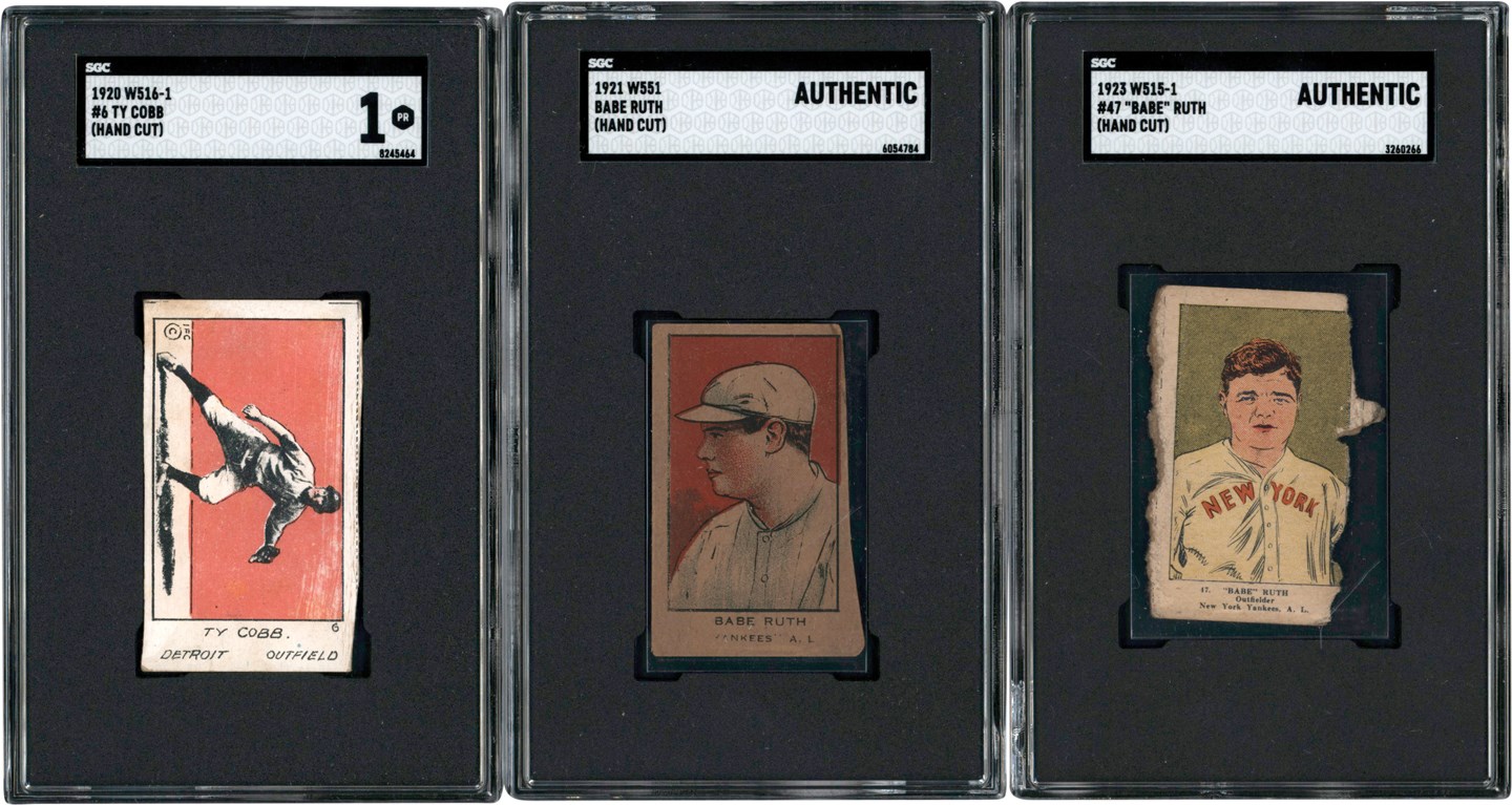 - 911-1926 Tobacco and Strip Card Collection w/Ty Cobb & Babe Ruth (80+)
