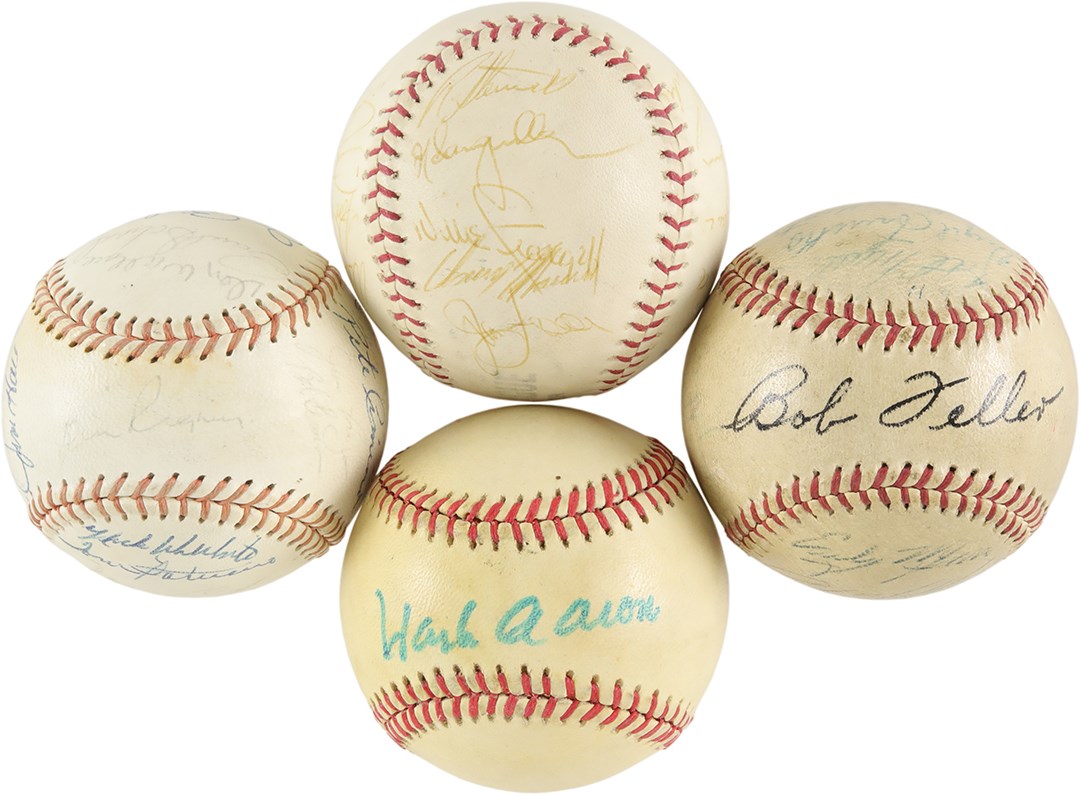 Baseball Autographs - Single and Team-Signed Baseball Collection w/HOFers