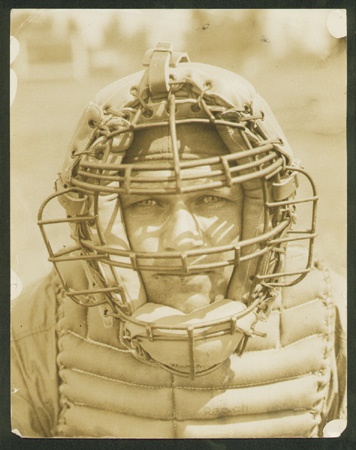 Jimmie Foxx Catching Photograph (8x10”)