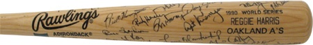 Baseball Autographs - 1990 Athletics Signed World Series Game Used Bat (33.75”)