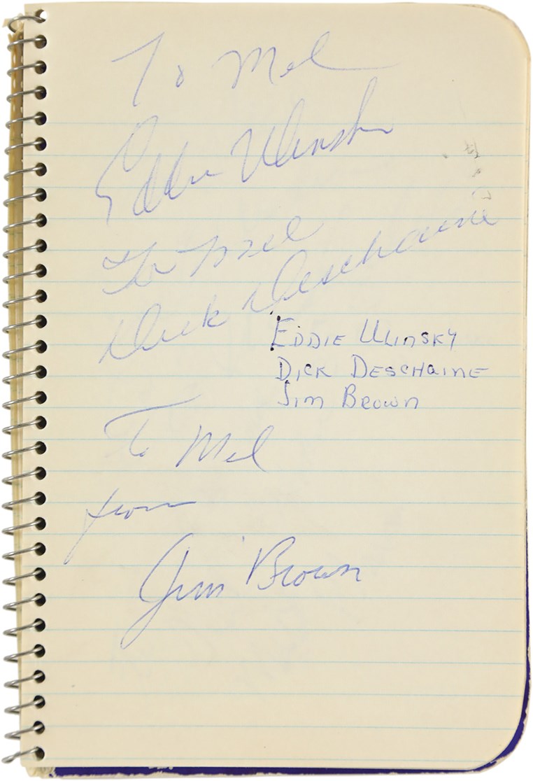 - 1958 Cleveland Browns Team-Signed Autograph Album w/Rookie Jim Brown