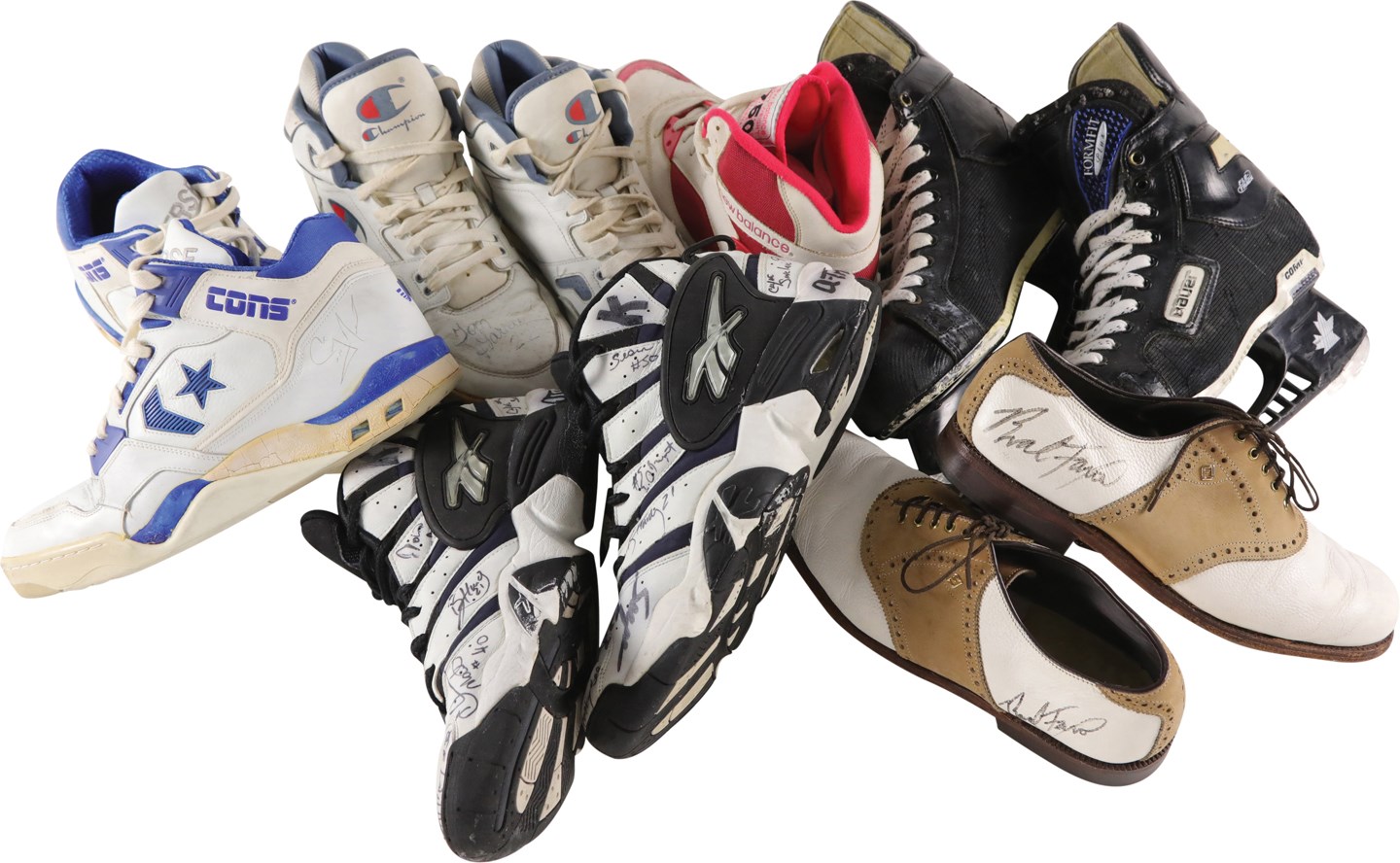 Olympics and All Sports - Collection of Worn Shoes, Cleats, Sneakers, and Skates (11)