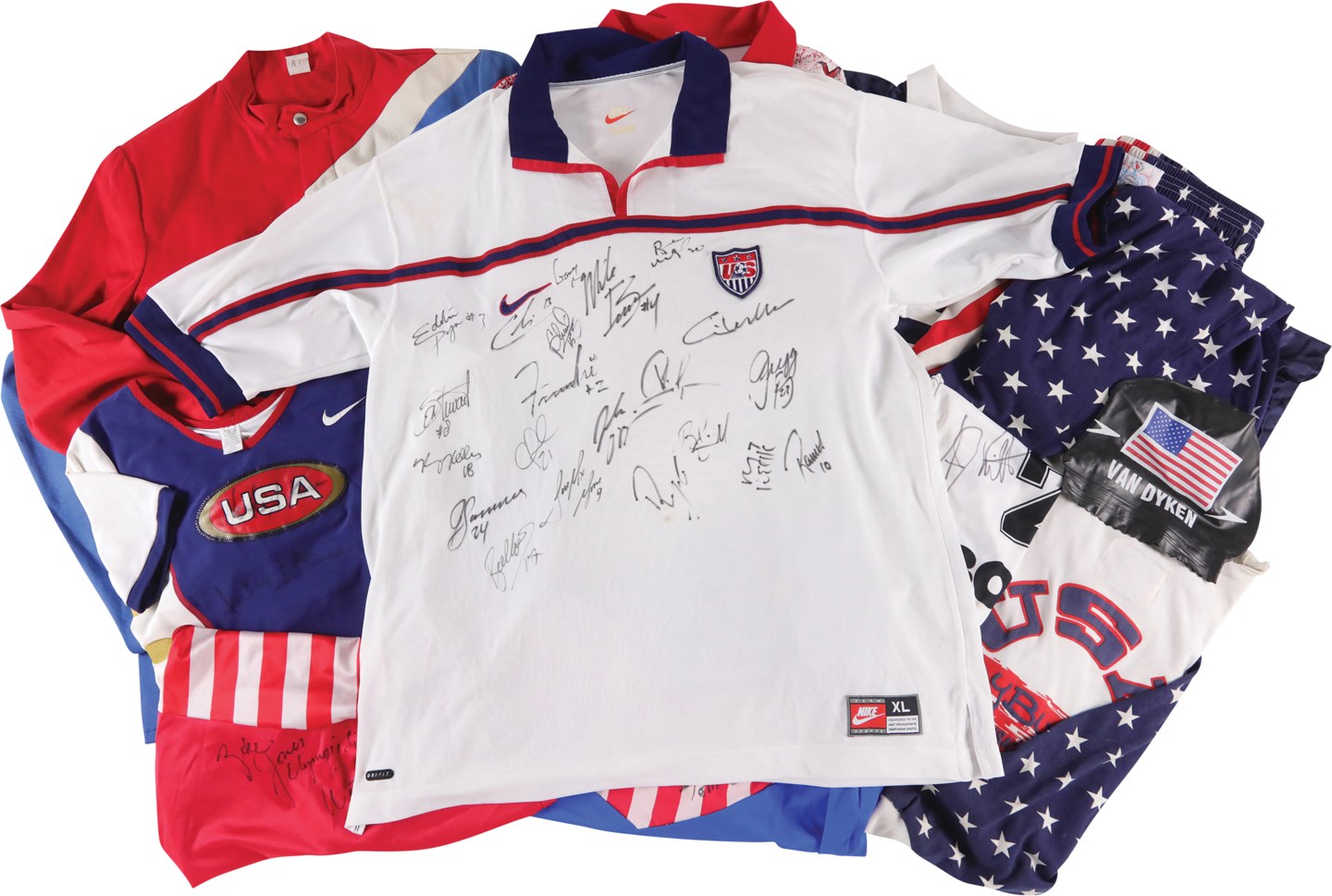 - USA Sports Worn and Signed Equipment Collection (14)