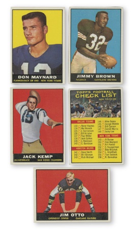 Football Cards - 1961 Topps Football Set