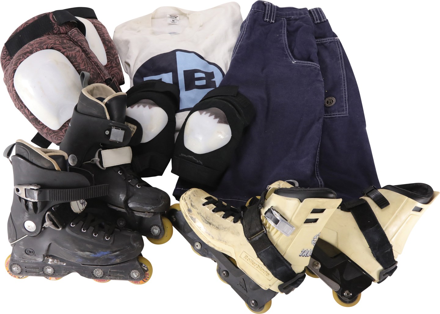 Olympics and All Sports - Chris Edwards Worn Rollerblades, Pads, and Outfit